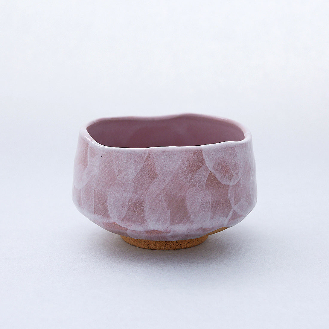 抹茶京 抹茶碗 美濃焼 ピンク粉引き