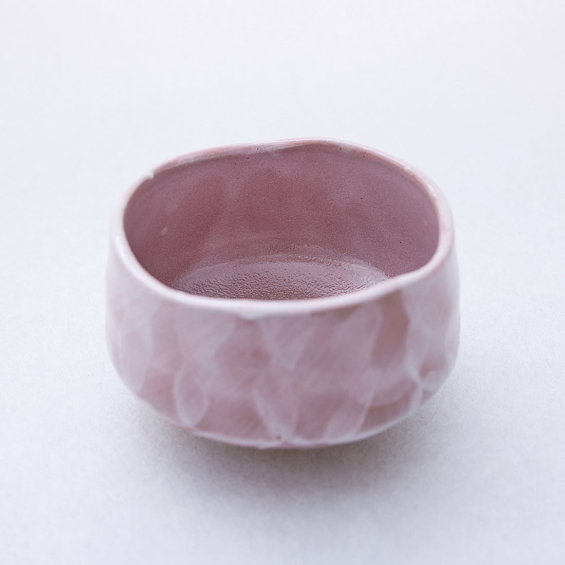 抹茶京 抹茶碗 美濃焼 ピンク粉引き