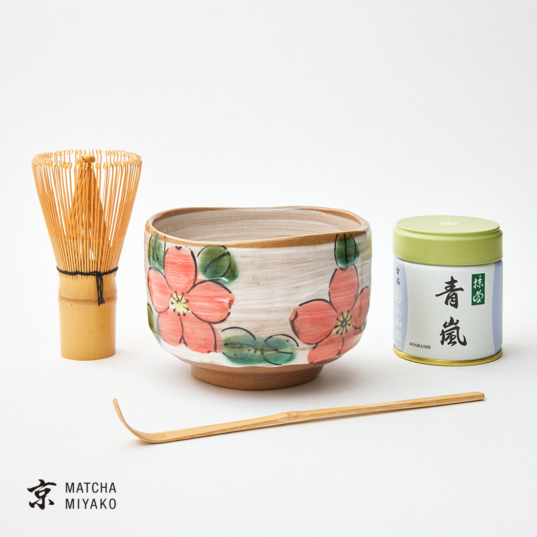 抹茶スターターセット（美濃焼 桜花） – 抹茶 京