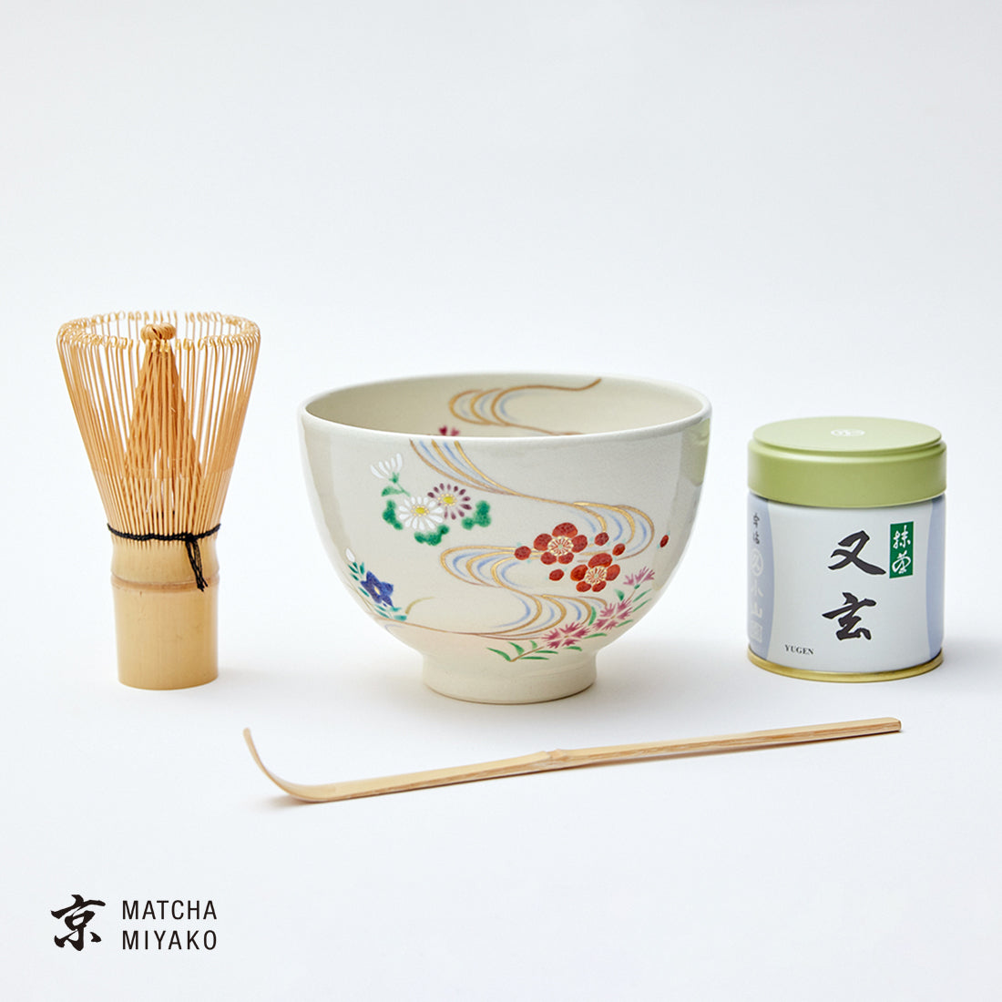 京焼　陶あん　抹茶碗　5点セット 抹茶スターターセット（京焼・清水焼 四季） – 抹茶 京