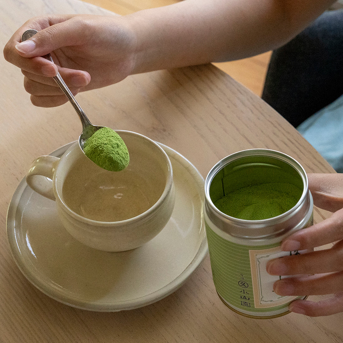 抹茶京 丸久小山園 抹茶クリームティー ホット画像