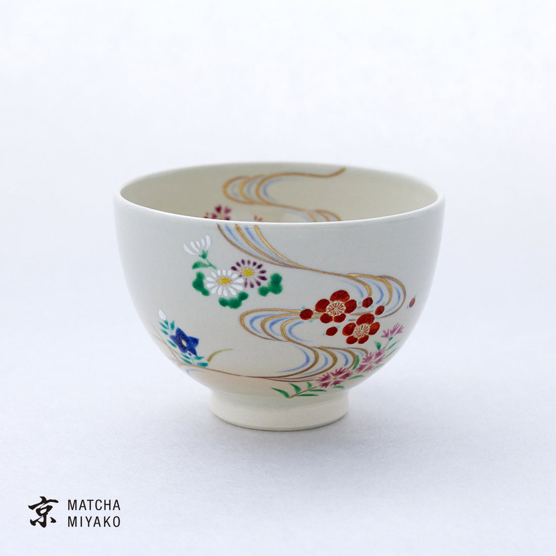 抹茶碗 京焼・清水焼 四季 – 抹茶 京