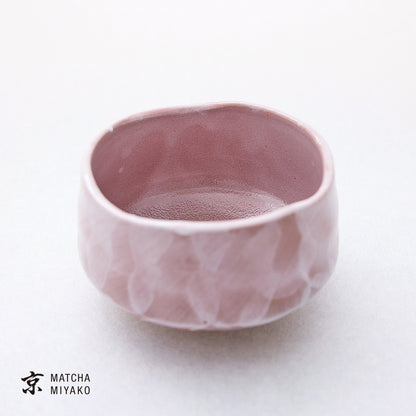 抹茶スターターセット（美濃焼 ピンク粉引き）