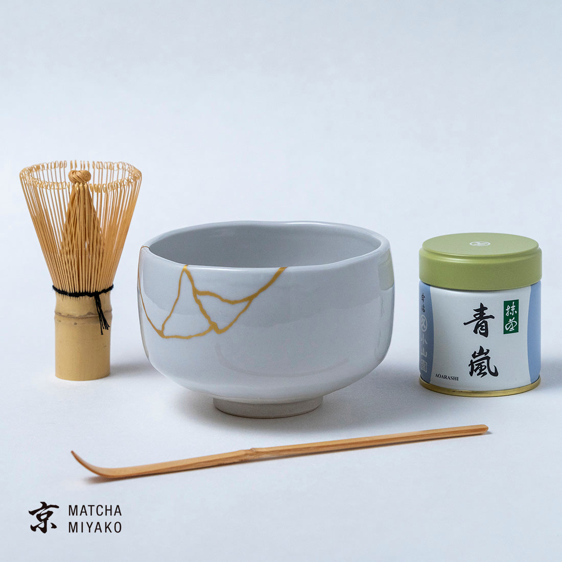 抹茶スターターセット（白天目 金継風）