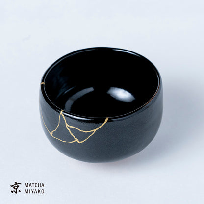 抹茶スターターセット（柚子天目 金継風）