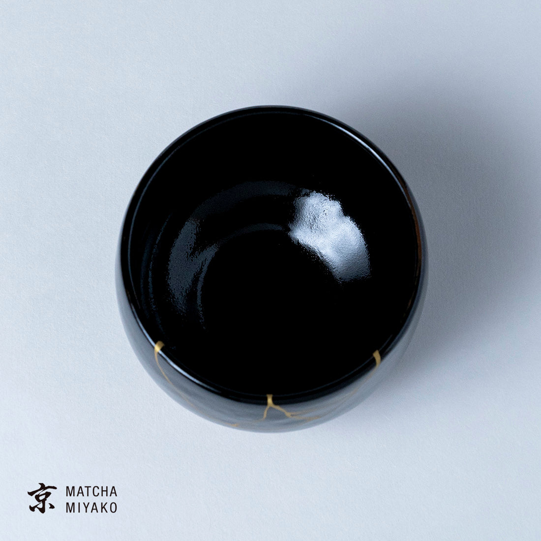 抹茶碗 柚子天目 金継風 – 抹茶 京