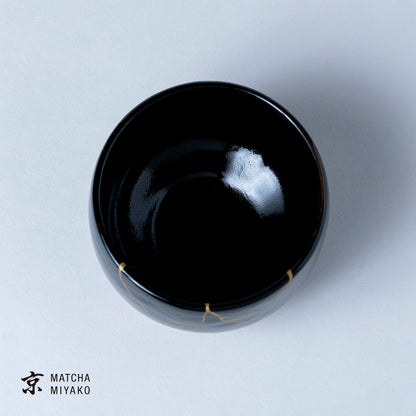 抹茶碗　柚子天目 金継風
