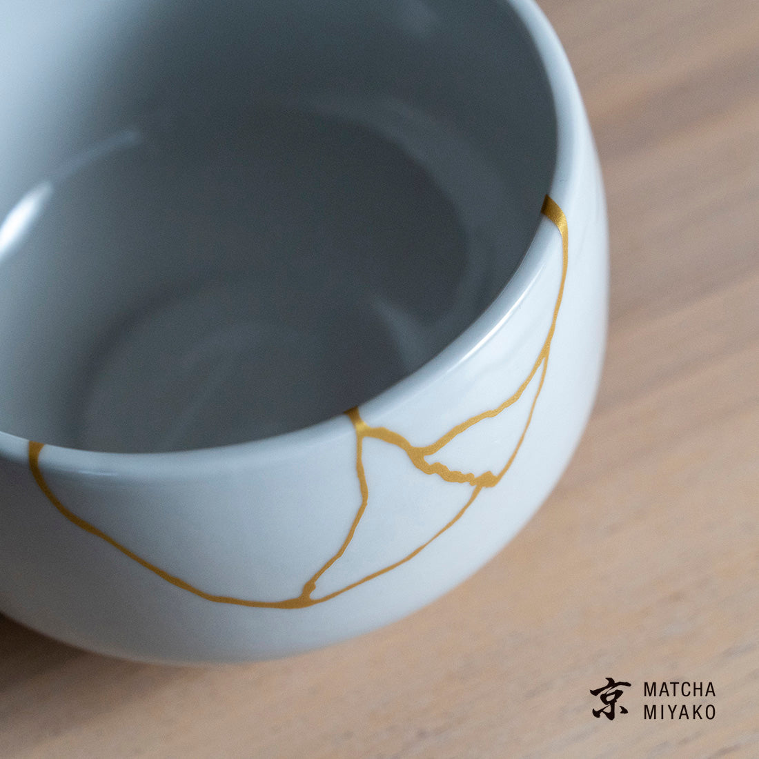 抹茶碗 白天目 金継風 – 抹茶 京