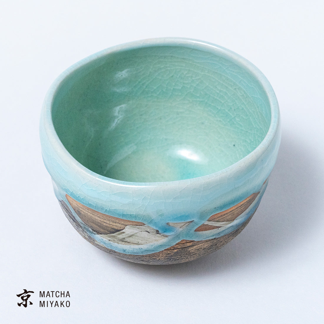 抹茶スターターセット（青釉薬流し） – 抹茶 京